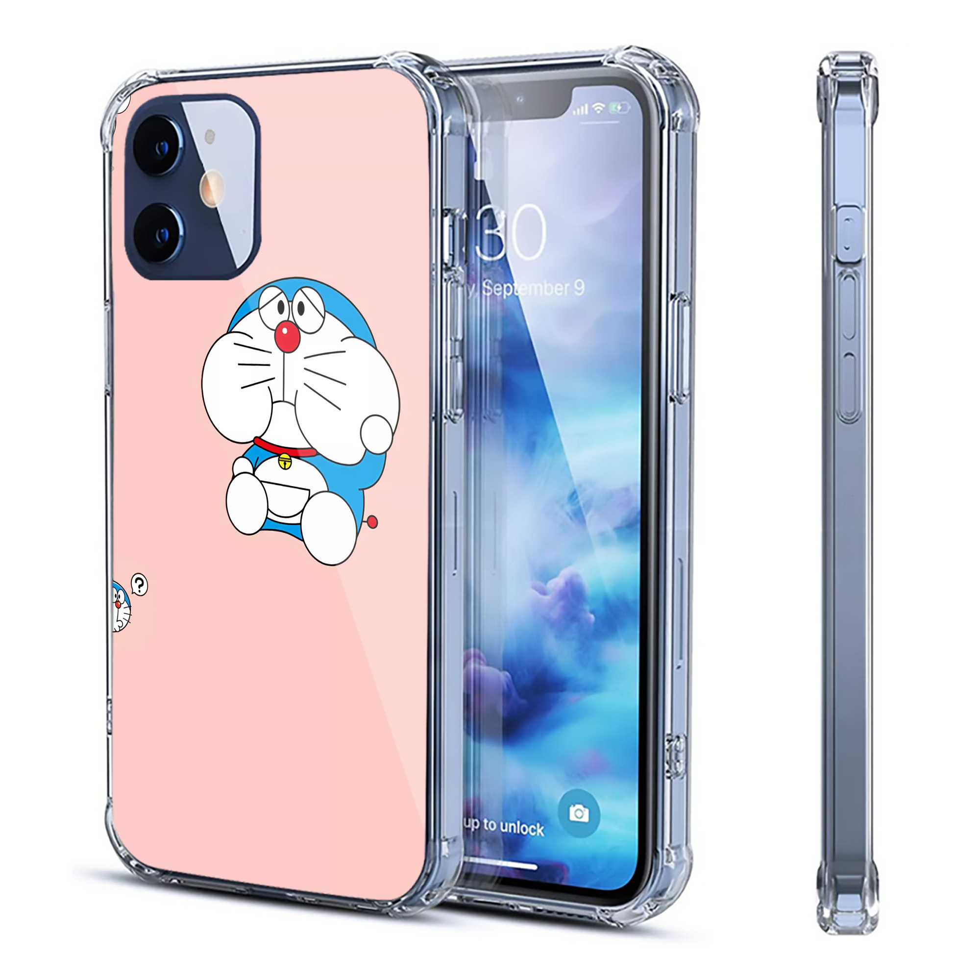 （画像用） ドラえもん Doraemon 【iPhone 12シリーズ対応】透明スマホケース（クリアソフトケース）